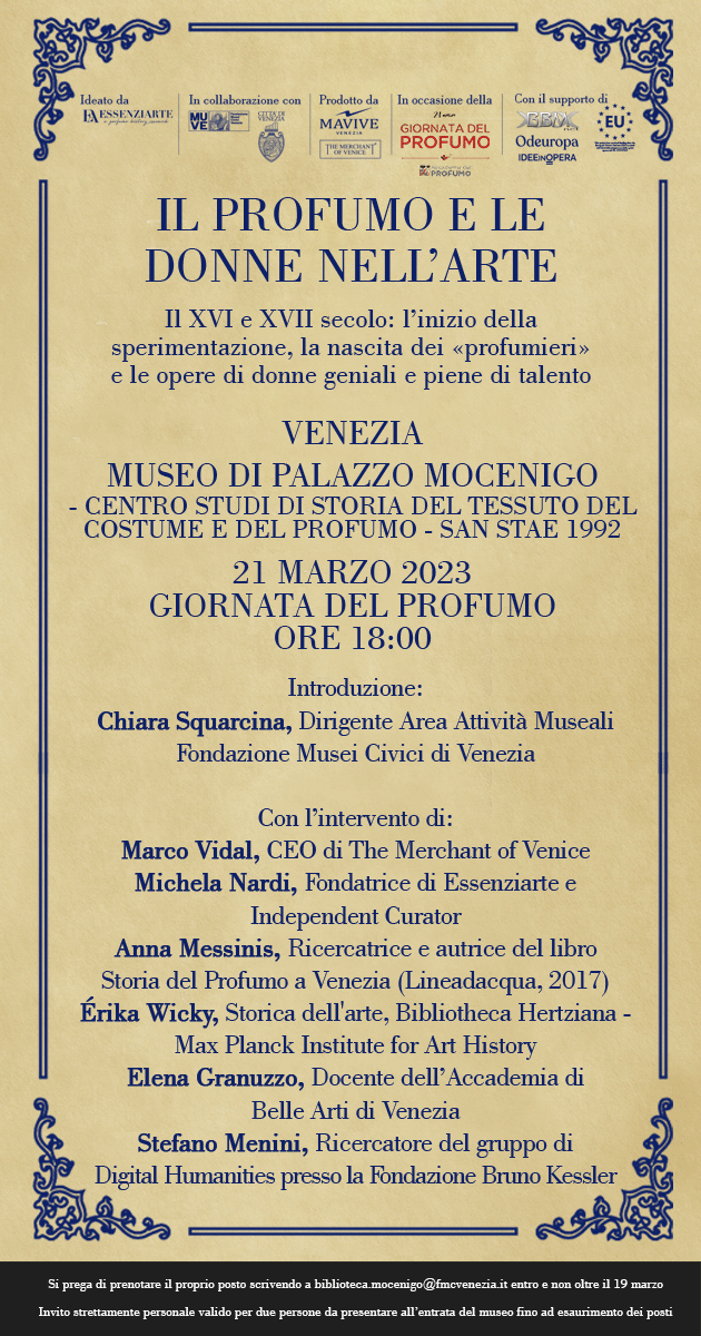 VENEZIA </br>IL PROFUMO AL MUSEO - Accademia del Profumo